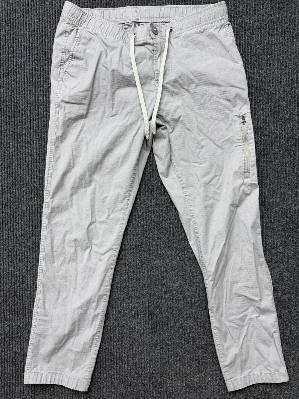Vuori Pants Mens Large Gray Ripstop Climber Joggers Hiking Outdoor